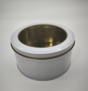Банка Olens "Віндоу", біла, 150г, кругла, 03660-4