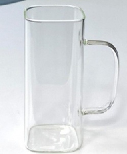 Кружка скляна Olens "Чайний майстер", прозора, 350мл, 8030-276