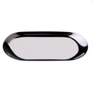 Тарелка овальная, малая Olens "Серебряный металлик" 17.9*8.5CM, DL21012679 