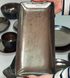 Тарілка прямокутна 30см*14,5см*3,2см Olens "Копер", 101-0441