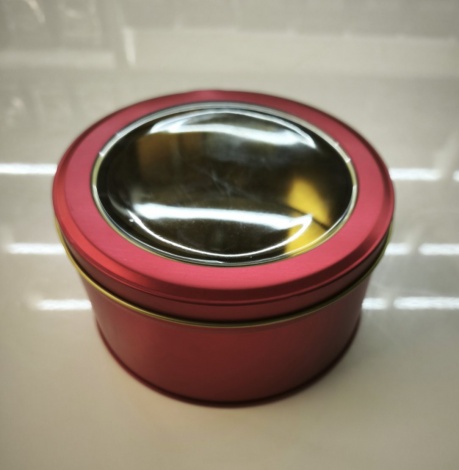 Банка Olens "Віндоу", червона, 150г, кругла, 03660-1