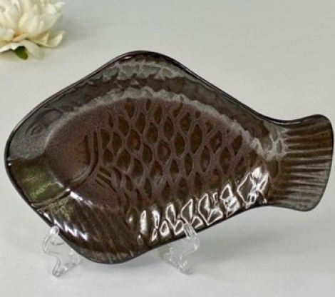 Тарілка рибна 25,5см*17,5см*3,2см Olens "Копер" 101-0442
