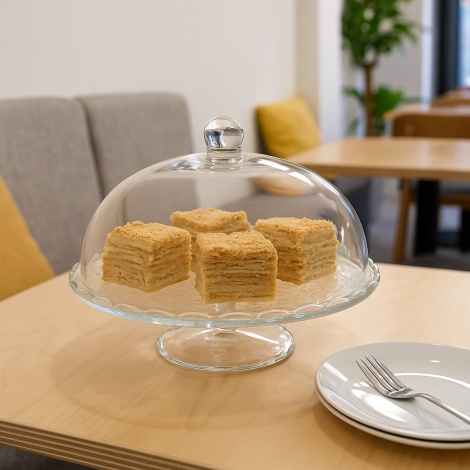 тортовница IKEA ARV BRОLLOP стеклянная