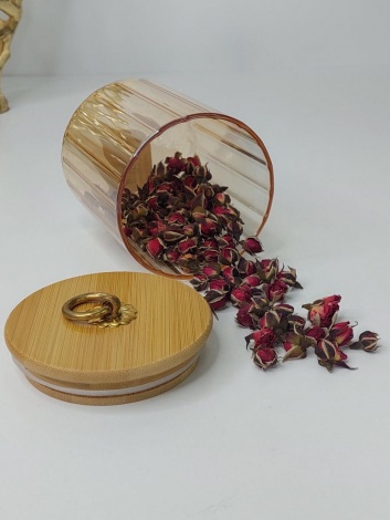 Банка Olens "Бурштинове кільце", 9*10 см 500 мл, 102-641