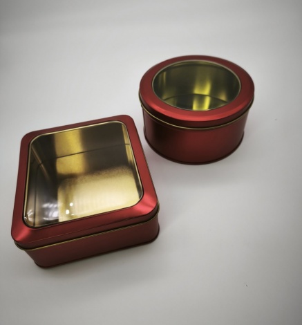 Банка Olens "Віндоу", червона, 150г, кругла, 03660-1