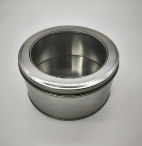 Банка Olens "Віндоу", срібляста, 150г, кругла, 03660-3