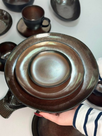 Блюдце десертне 12,7см*1,8см Olens "Копер", 101-0435