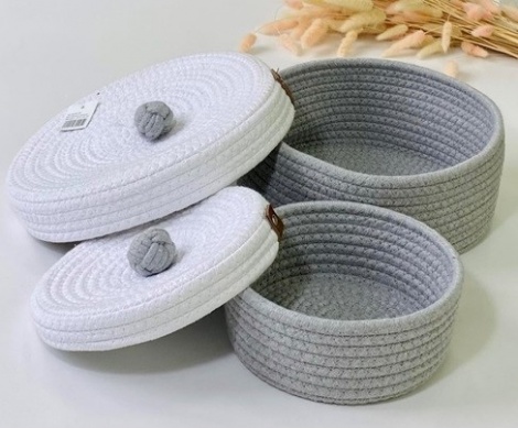 Набір корзин з кришкою Olens "Монреаль", 101-107/101-108