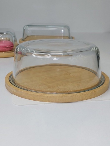 Підставка з кришкою Olens  "Бамбук" кругла, 102-627                                                                                                                   