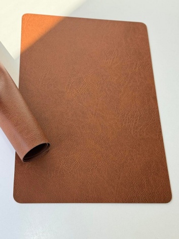 Підтарільник 45*30 см Olens "Leather, коричневий, 102-1076 