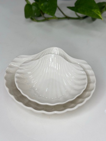 Салатник/соусник, (2), ракушка Olens "Білий Дім" 210мл, 102-1129