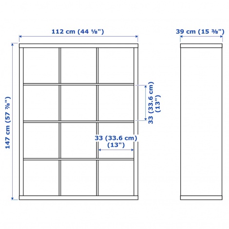 Стеллаж IKEA KALLAX 112x147 см 104.099.32