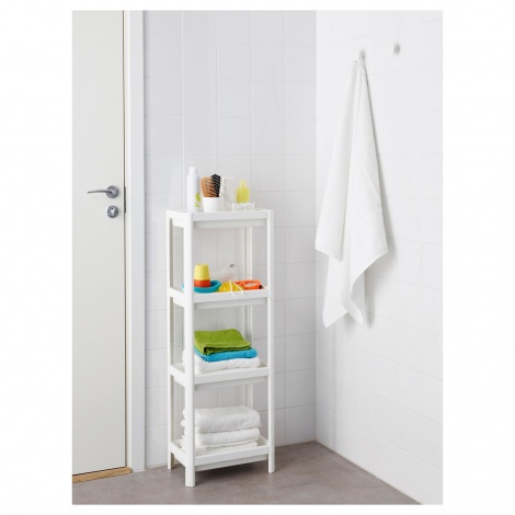Стеллаж IKEA VESKEN белый пластик 403.078.66