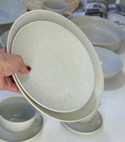 Тарілка 21,5см*2,7см Olens "Крімі-дот", 102-0398