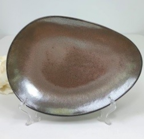 Тарілка овальна (1) 22см*16см*2,5см Olens "Копер", 101-0445