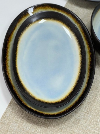 Тарілка овальна 29см*18см*2.5cm Olens "Сонце пустелі", 101-0249