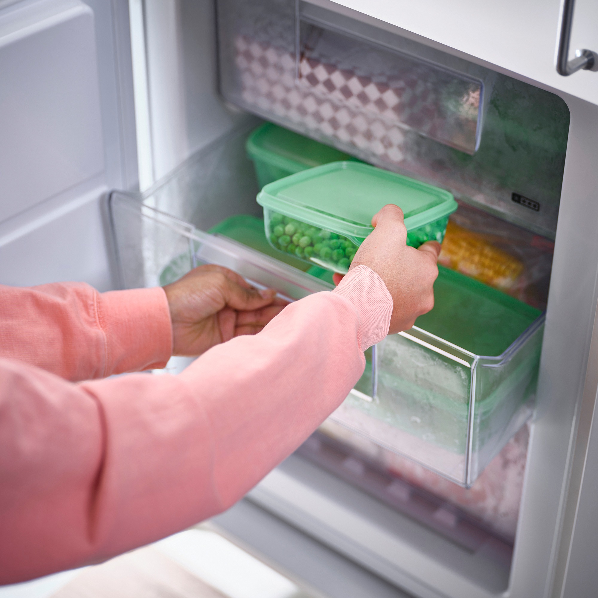 Набір контейнерів для харчових продуктів з кришкою ІКЕА PRUTA, 105.970.99